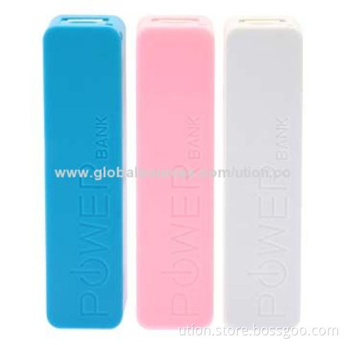 Colorful 2,600mAh Power Banks for Mobile Phone/iPhone/iPad/MP4 Player, with Free Samples and Log